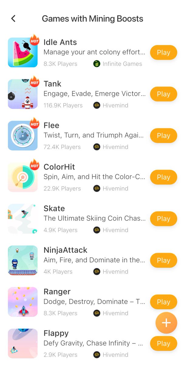 Thanks for the like! Play games in the Bee Mining Boosts panel to get up to +200% mining rate.

More surprises are on the way. Transferable KYC slots, Coins, and many more unexpected rewards...