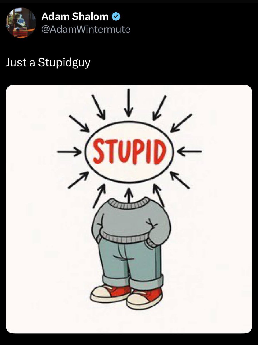 JengoMongo96539's tweet photo. #STUPIDGUY — this time it’s Shalom 🤨 shilling $STUPID.
It got pumped overnight to a $25M market cap 🧠🪙
📊 https://t.co/4TDufFb10q
Degens never sleep.
@AdamWintermute
#STUPID #STUPIDGUY #Solana #PumpFun #memecoins #degen #crypto https://t.co/J9fHgMHQUK