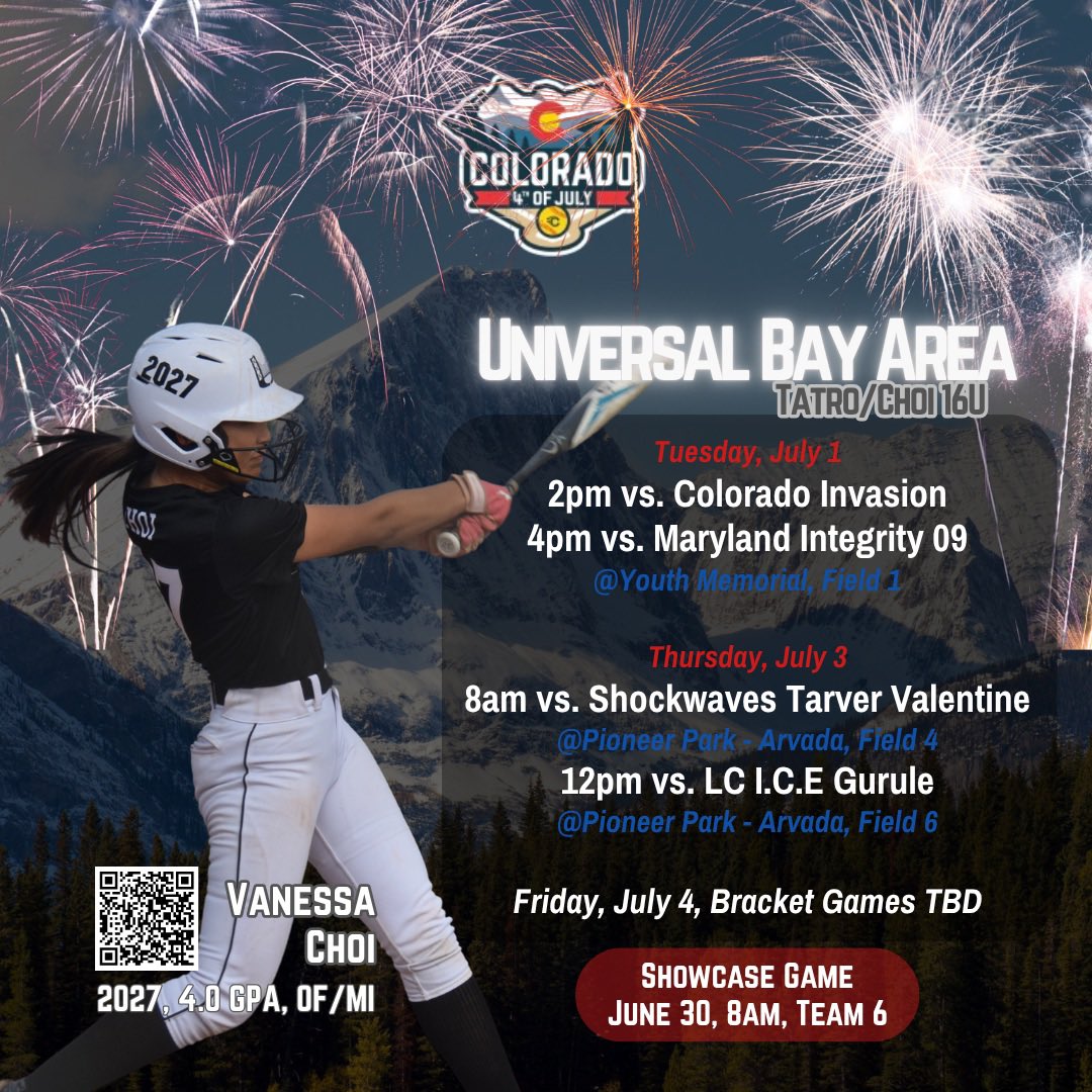 Vanessa Choi (@vanessa_choi_27) on Twitter photo A week away, super excited to head to Colorado! Let’s go! <a href="/UBA_TC_16u/">Universal Bay Area Tatro/Choi 16U</a> <a href="/UniversalTatro/">Universal Bay Area-Tatro 18U Gold</a> A week away, super excited to head to Colorado! Let’s go! <a href="/UBA_TC_16u/">Universal Bay Area Tatro/Choi 16U</a> <a href="/UniversalTatro/">Universal Bay Area-Tatro 18U Gold</a>