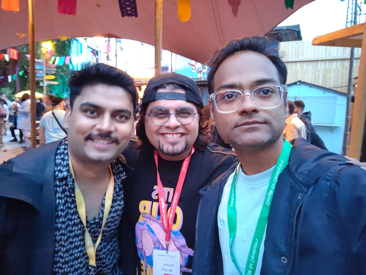 Santosh Yadav (@santoshyadavdev) on Twitter photo My friends decided to take flight from India, just to meet to at Google IO 🤣
<a href="/akashshuklaji/">Akash Shukla</a> <a href="/imsaura/">saurajeet patnaik</a> My friends decided to take flight from India, just to meet to at Google IO 🤣
<a href="/akashshuklaji/">Akash Shukla</a> <a href="/imsaura/">saurajeet patnaik</a>