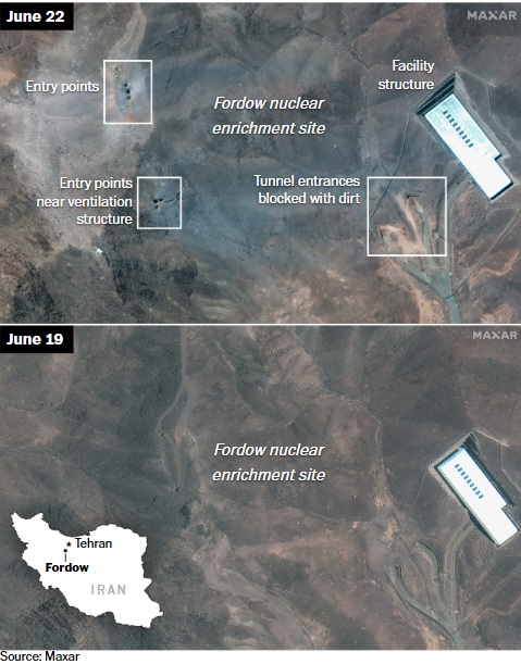 Wczesna ocena amerykańskiego wywiadu wojskowego sugeruje, że ataki na Iran nie zniszczyły obiektów nuklearnych

Według wczesnej oceny amerykańskiego wywiadu, którą przedstawiło siedem osób poinformowanych w tej sprawie, amerykańskie ataki militarne na trzy irańskie obiekty