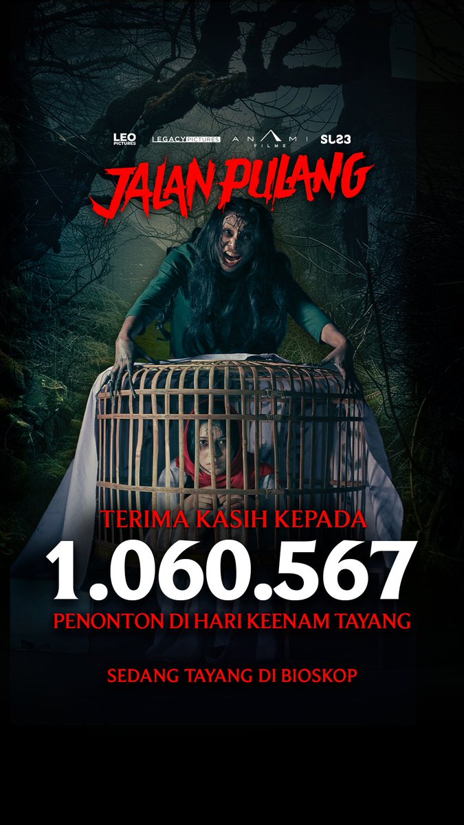 Alhamdulillah, 
Terima kasih banyakk teman-teman yang sudah dan akan menonton #JalanPulang di bioskop! ❤️‍🔥❤️‍🔥