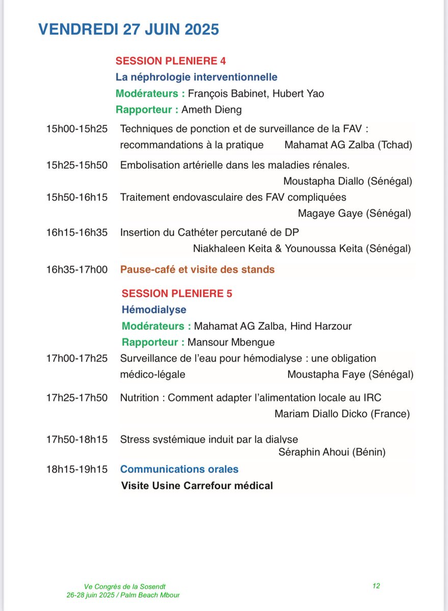 sosendt's tweet photo. ‼️♨️ Ve Congrès de la SOSENDT‼️♨️

🌟Programme scientifique🌟

🩺 Medecins
💉 IDE

Pour vos questions ou informations complémentaires, contactez sosendt@gmail.com ou les numéros affichés https://t.co/kk8PeHs7Mv