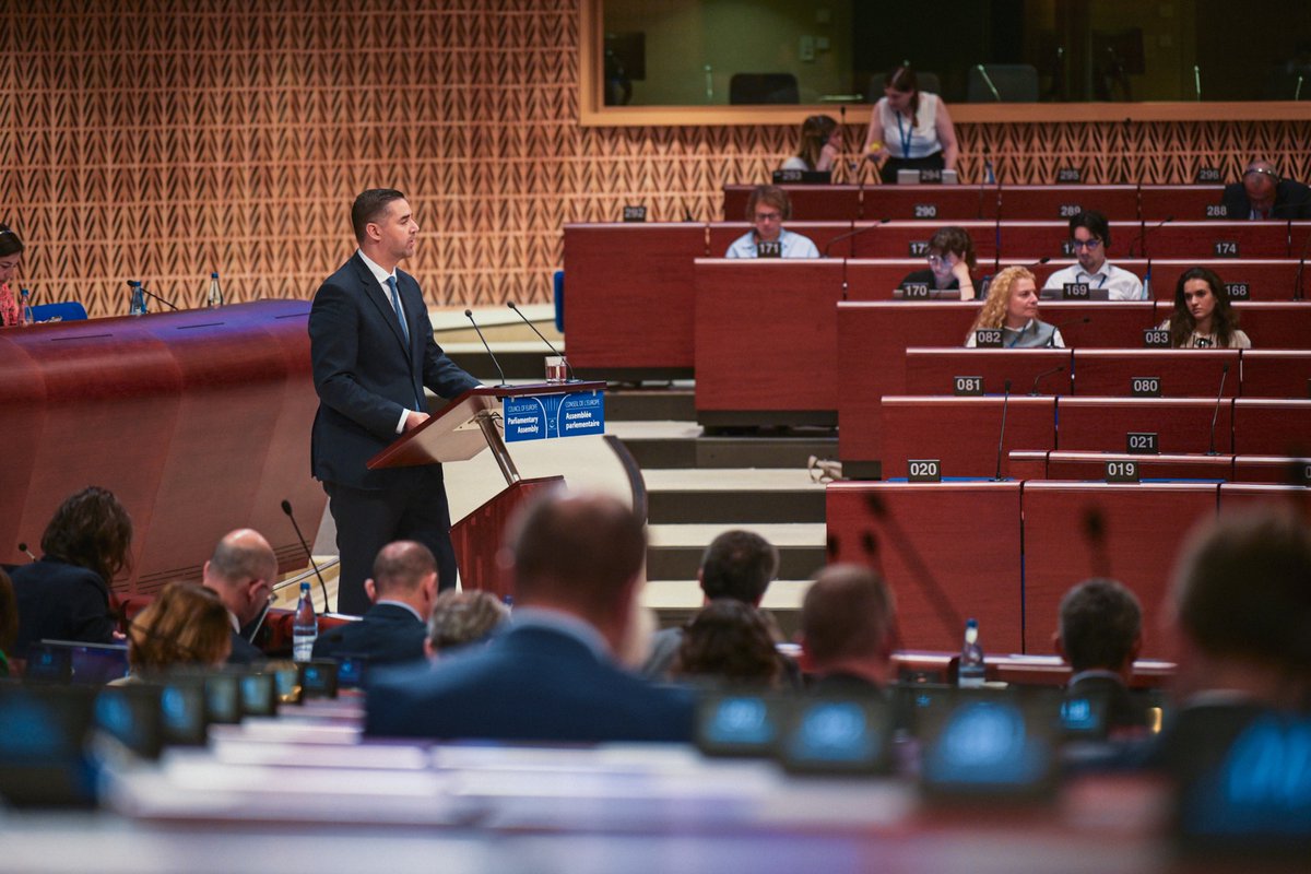 MaltaCoE's tweet photo. At #PACEsummer2025, 🇲🇹 DPM @DeputyPMIanBorg reaffirmed MT’s commitment to democracy, human rights &amp; the rule of law.

🗣️ He called on all member states to rise to the challenges of the moment with unity, conviction &amp; cooperation. #MTCoE2025 #Democracy #RuleOfLaw #HumanRights https://t.co/KyPI3YIwMG