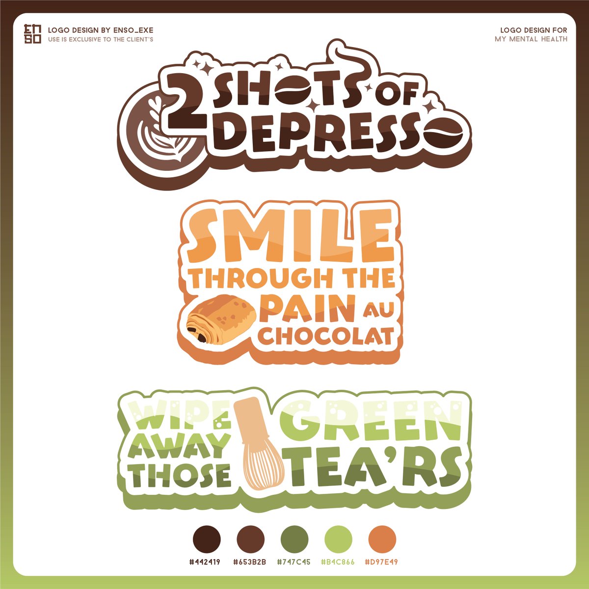 [ 𝗟𝗢𝗚𝗢 𝗦𝗛𝗢𝗪𝗖𝗔𝗦𝗘 ]

Been fighting the brain worms since coming back to making comms when it comes to new trends, skills, knowledge, etc.

I am inspired by my friends and peers, I wish to be 1/2 as good as them, so I made some quick logos to clear my head

🖤🤍