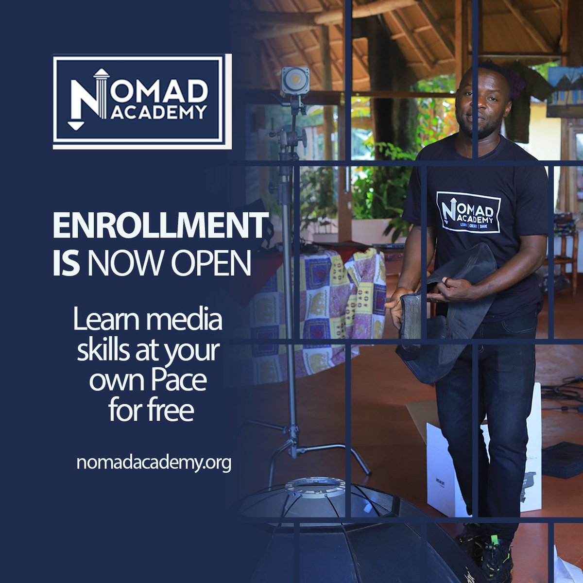 gnpiuganda's tweet image. Enrollment is open!
Learn media skills for free at : Nomadacademy.org

#Nomadacademy #CreateMedia #ShareJesus