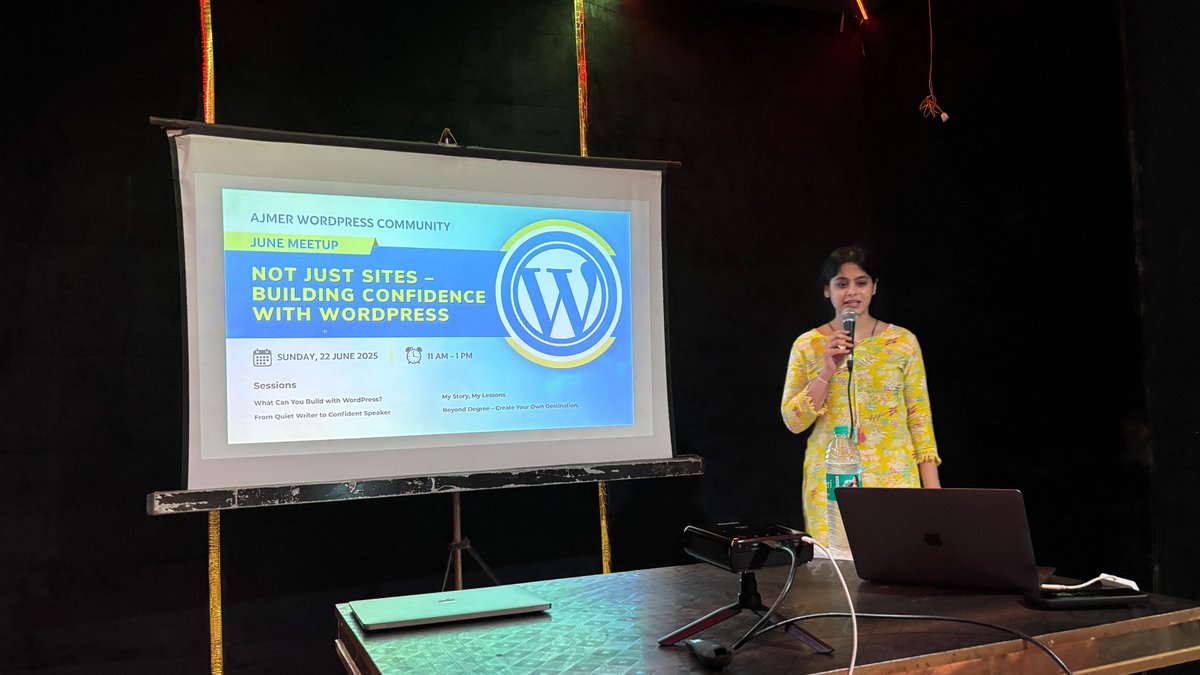 PoojaDerashri's tweet image. Sharing some amazing moments and updates from our recent Ajmer WordPress Meetup, the energy and impact were truly remarkable! 💥🎉 
#WordPress #WPEvent #OpenSource