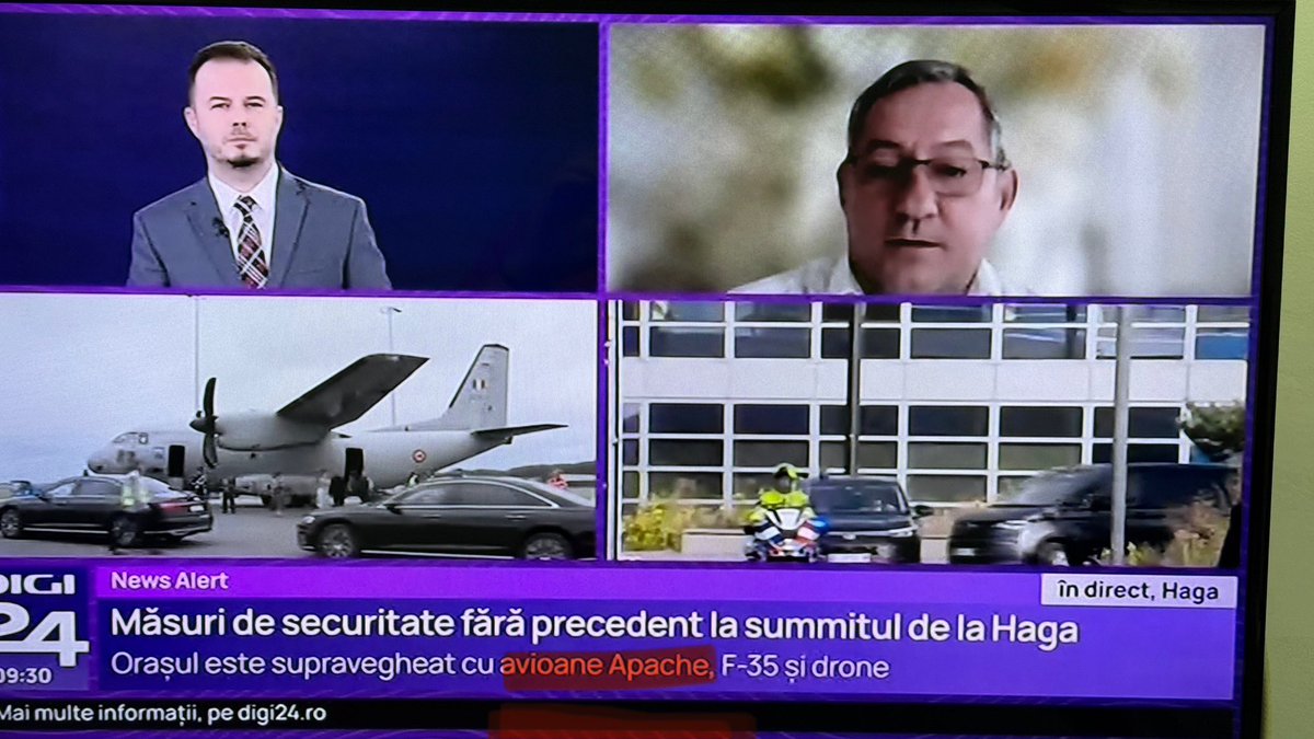 “Avioane Apache” supraveghează summitul NATO, titrează…canalul de Youtube Digi 24. Elicopter, avion, televiziune de știri, canal de Youtube, tot un drac.😅🤙