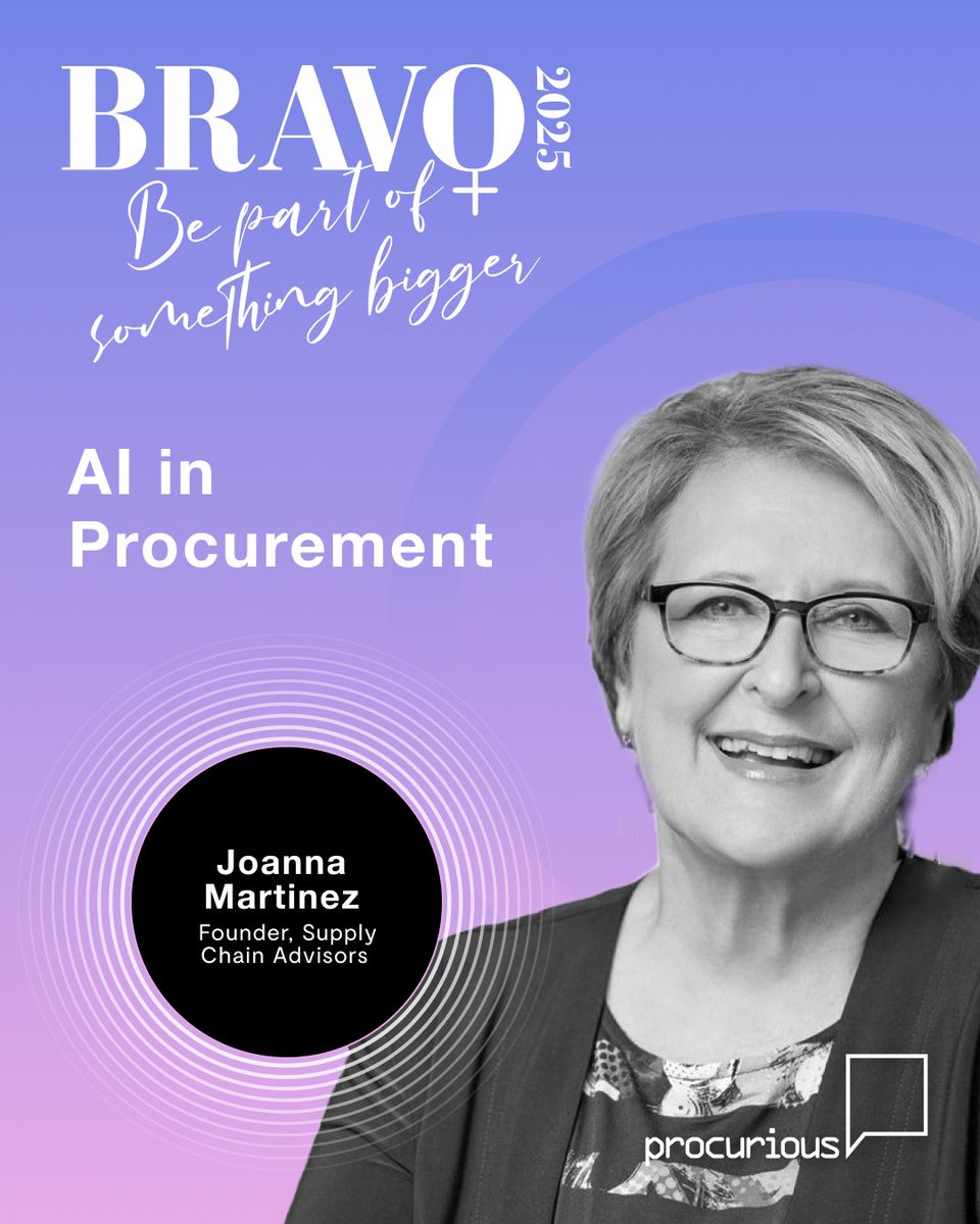 AI is transforming procurement. By 2027, 40% of sourcing events may be led by non-procurement staff. BRAVO members join Joanna Martinez to explore how pros can lead AI-driven change. 

Register below. 
APAC: eu1.hubs.ly/H0lfL-N0
EMEA: eu1.hubs.ly/H0lfKJH0