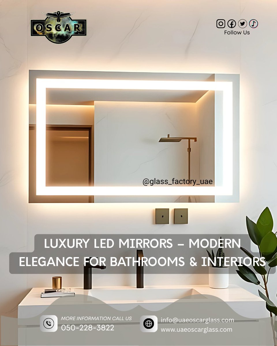 uaeoscarglass's tweet image. #Interior_Mirror_Design | Glass And Aluminium Door Design. Decorative Mirror Designs. #mirrordesigns #decorativemirror

Any Query : 050 228 3822 @glass_factory_uae
Visit Us : uaeoscarglass.com