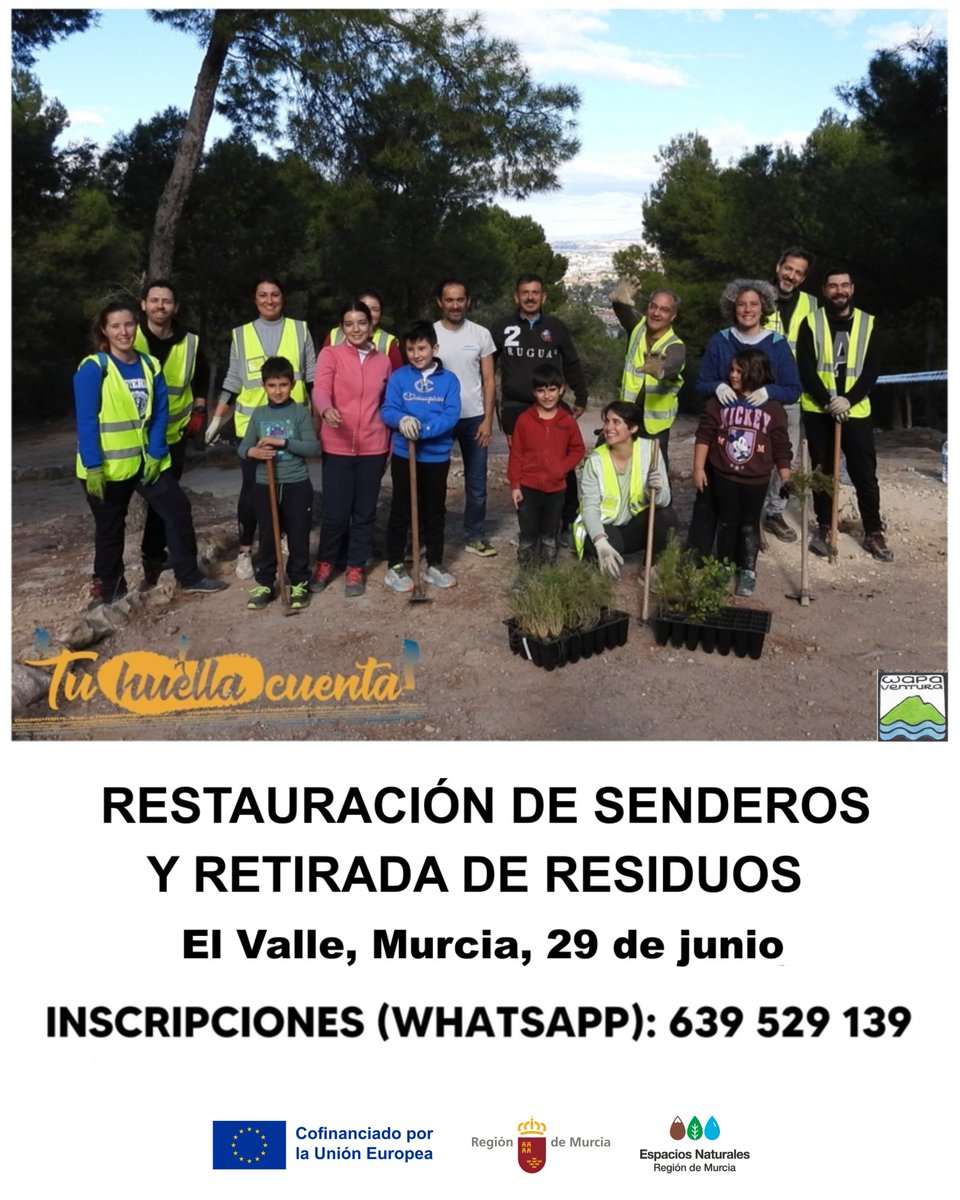 Este fin de semana ven a participar en una nueva acción de voluntariado ambiental, dentro de la campaña para el uso responsable de los senderos de #ElVallePR #TuHuellaCuenta

El #ClubWapaventura te invita a colaborar en la restauración ecológica del Sendero Cultural del Valle.