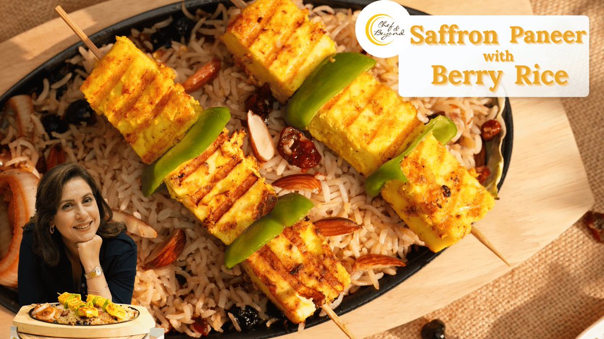 amritaraichand's tweet photo. High-protein on a fancy plate 💪🍽️
The luxury of saffron meets the sweetness of berry rice in this simple, wholesome dish✨
https://t.co/qEUApll79O
https://t.co/WHpsBhGF36
#chefamritaraichand #chefandbeyond #saffronpaneer #berryrice https://t.co/QCHBewq9tP