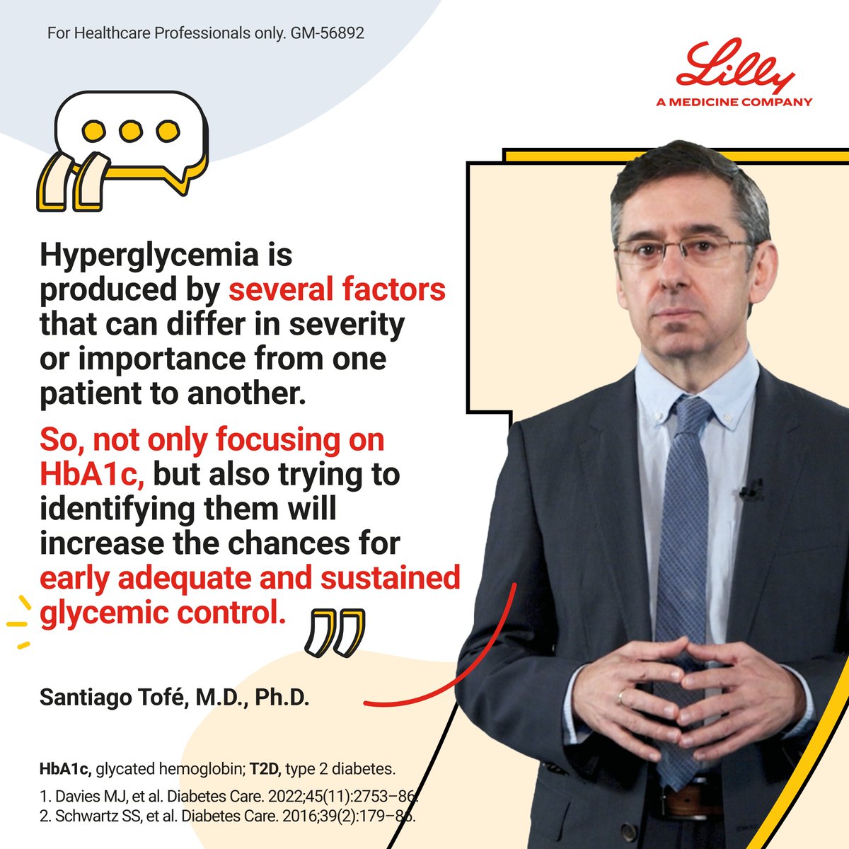 #T2D management should extend beyond just meeting HbA1c targets. This approach is due to the Egregious Eleven — the 11 key factors that cause hyperglycemia, which require multifactorial and holistic care.¹,² Follow us for more perspectives on #Diabetes