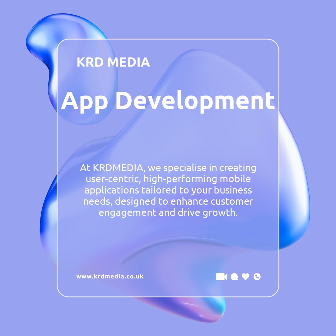 KRDMEDIAUK's tweet photo. We specialise in creating user-centric, high-performing mobile applications tailored to your business needs, designed to enhance customer engagement and drive growth.

#AppDevelopment #MobileApps #KRDMedia #TechInnovation #UKAppDevelopment https://t.co/cYBp6iJyNM