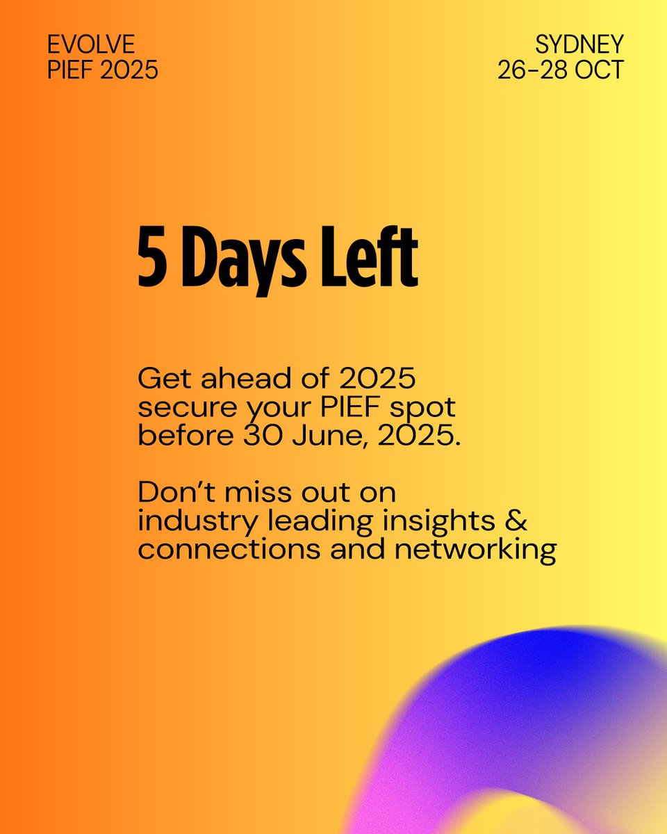 PIEFConference's tweet photo. Here is what registering for PIEF 2025 gets you:
→ Industry-leading insights you can apply immediately
→ Connect with the personal injury and disability management community
→ Network with professionals who truly understand your challenges

https://t.co/9cWdXfNi8r

#PIEF2025 https://t.co/cPL130pT9j