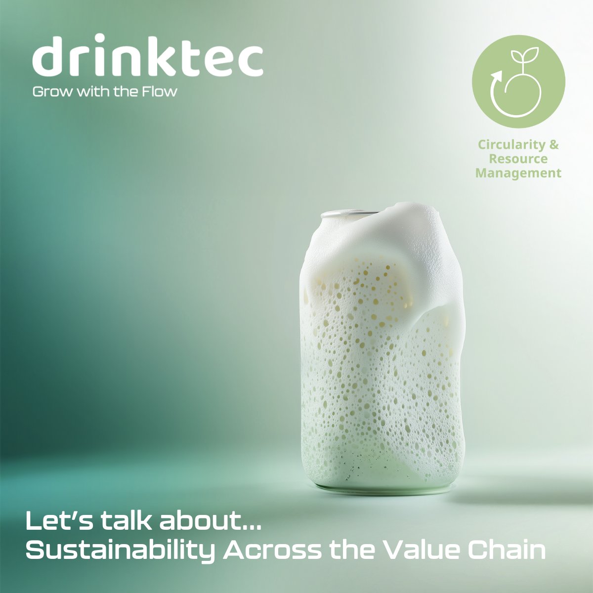 ♻️ Circularity &amp; Resource Management at <a href="/drinktec/">drinktec</a> 2025: Dive into efficient resource use &amp; sustainability across the beverage &amp; liquid food value chain—from bio-based raw materials to water-saving production.

📅 15–19 Sep 2025 | 📍 Messe München

#drinktec #Sustainability