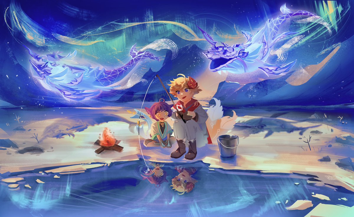 tsyujiie's tweet photo. [ Commission for anamatromicfish ]
 — on Vgen ^^

#VGenOpen #VGenComm #ArtCommission https://t.co/P1gtDcZcqb