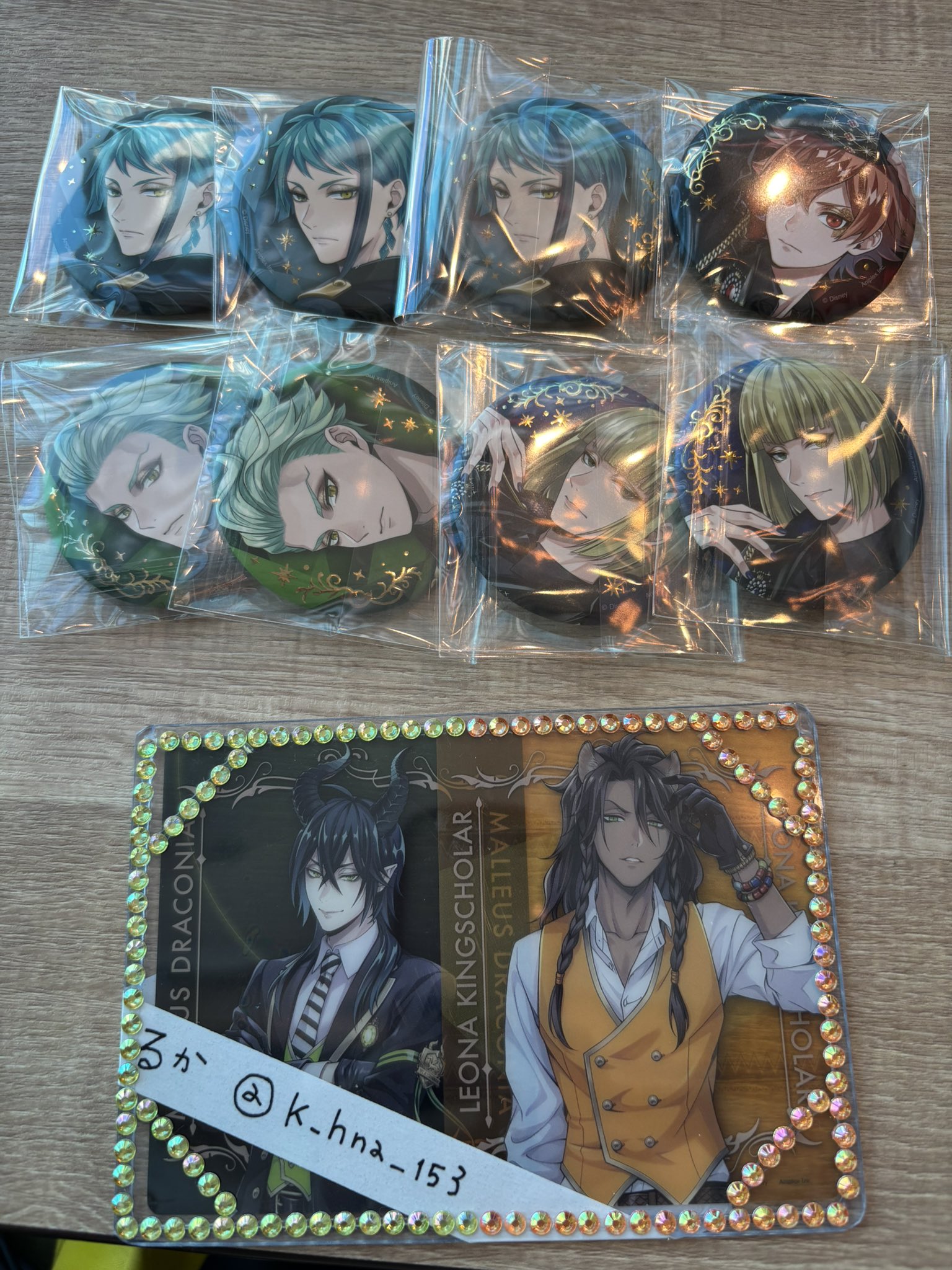ツイステ 展 ポップアップ マレウス 缶バッジ ブレイジング
