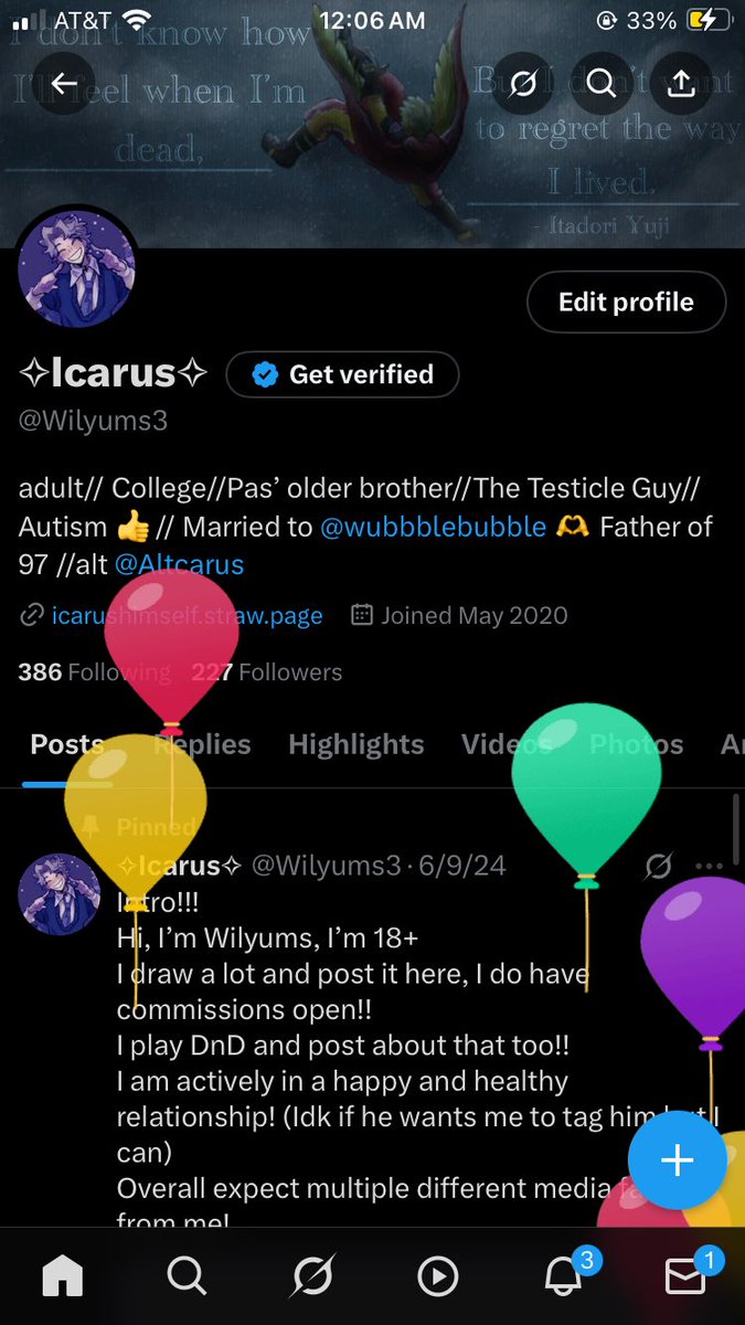 Wilyums3's tweet image. Aw yay balloons :D