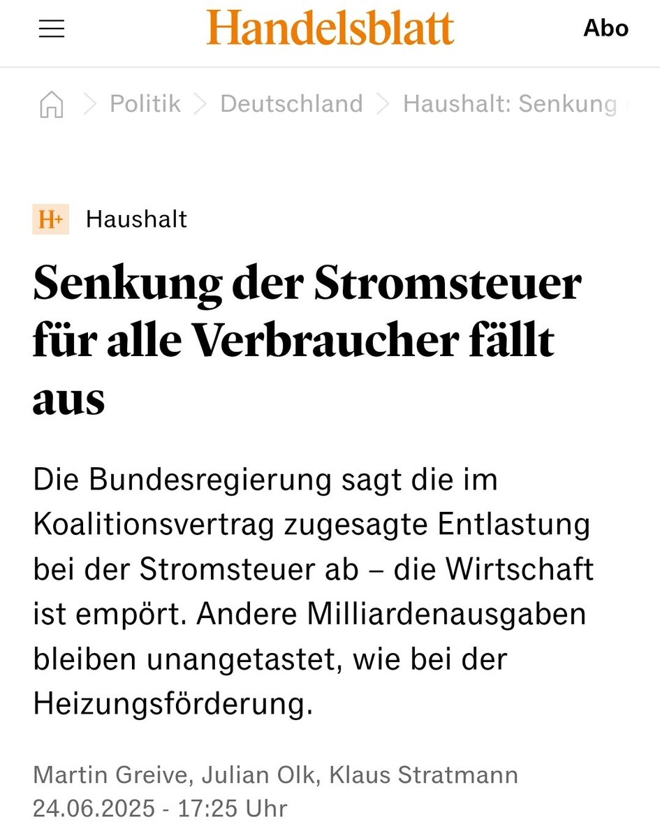 Wie immer, leere Versprechungen!
Das lange versprochene "Klimageld" gibt's ja auch noch nicht....