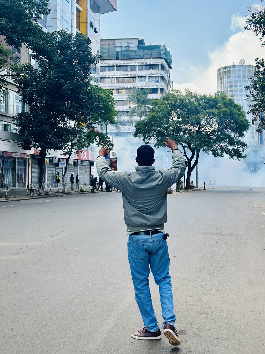 AbubakarGhafar's tweet image. Live scenes from the CBD. 
#25thJune2025 
#wantamroadprojects 
#RutoMustGoNow 
#stoppolicebrutality