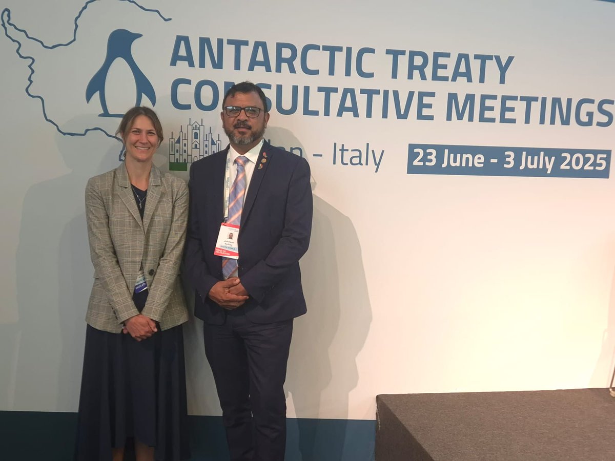 Environmentza (@environmentza) on Twitter photo South Africa is taking the lead as chair of one of the workstreams at the 47th Antarctic Treaty Consultative Meeting. Ms Romi Brammer (<a href="/DIRCO_ZA/">DIRCO South Africa</a> ) was elected as the chairperson for the working group on policy, legal, and institutional matters. #ATCM47 #CEP27 #Antartica #DFFE South Africa is taking the lead as chair of one of the workstreams at the 47th Antarctic Treaty Consultative Meeting. Ms Romi Brammer (<a href="/DIRCO_ZA/">DIRCO South Africa</a> ) was elected as the chairperson for the working group on policy, legal, and institutional matters. #ATCM47 #CEP27 #Antartica #DFFE