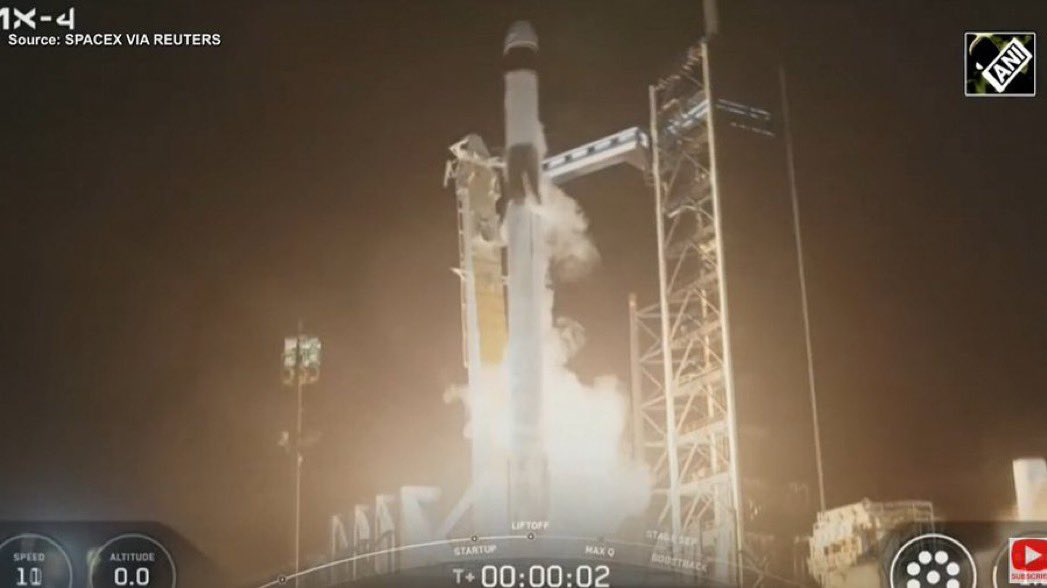 🚀 A proud moment as Grp. Capt. Shubhanshu Shukla lifts off into space! Congratulations to all 1.4 billion Indians and esp The Indian Air Force, ISRO, NASA and every brilliant mind behind this milestone. Jai Hind 🇮🇳✨ #SpaceMission #IndiaInSpace #ShubhanshuShukla