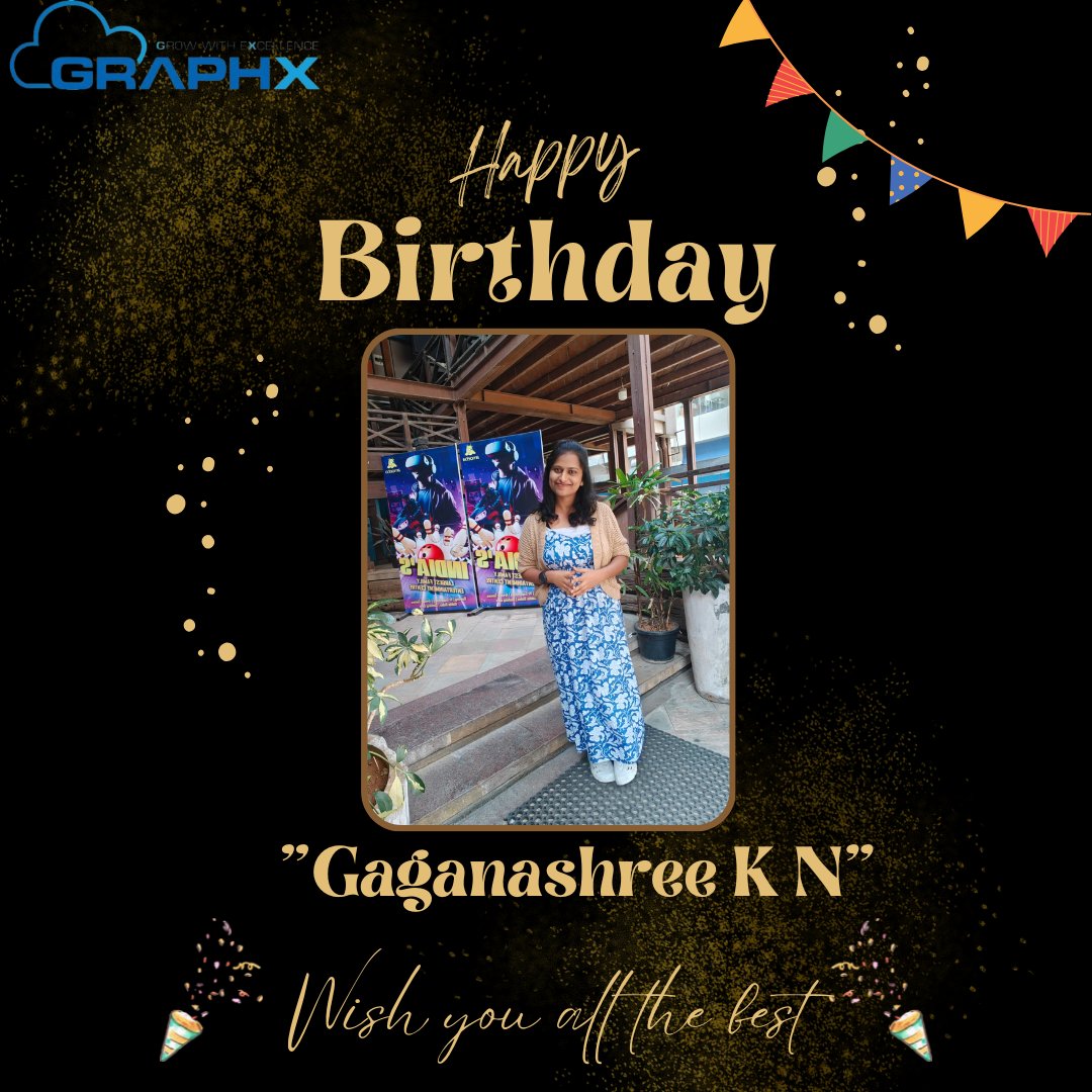GraphxSystems's tweet image. Wishing a very Happy Birthday to Gaganashree K N! 🎉
Your dedication and energy make our workplace better every day.
Have a fantastic year ahead! 🎂🎈
#GraphXCelebrations #TeamGraphX #EmployeeBirthday #BackOffice #Graphxsystems #MedTech