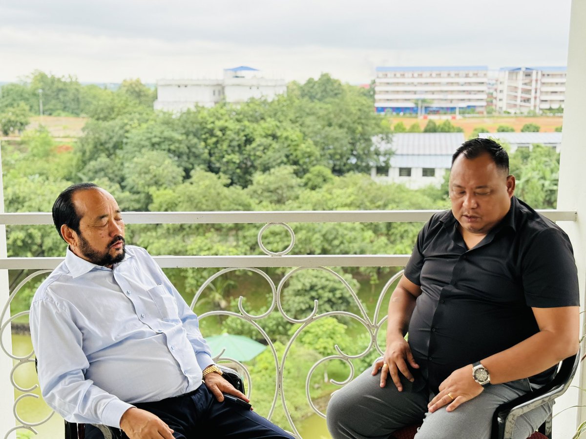 Met the Hon’ble Deputy Chief Minister of Nagaland, Shri <a href="/YanthungoPatton/">Yanthungo Patton</a> ji at his official residence  and had a constructive discussion on various party organisational activities.
His insights and support remain invaluable as we work together to strengthen the <a href="/BJP4Nagaland/">BJP Nagaland</a>