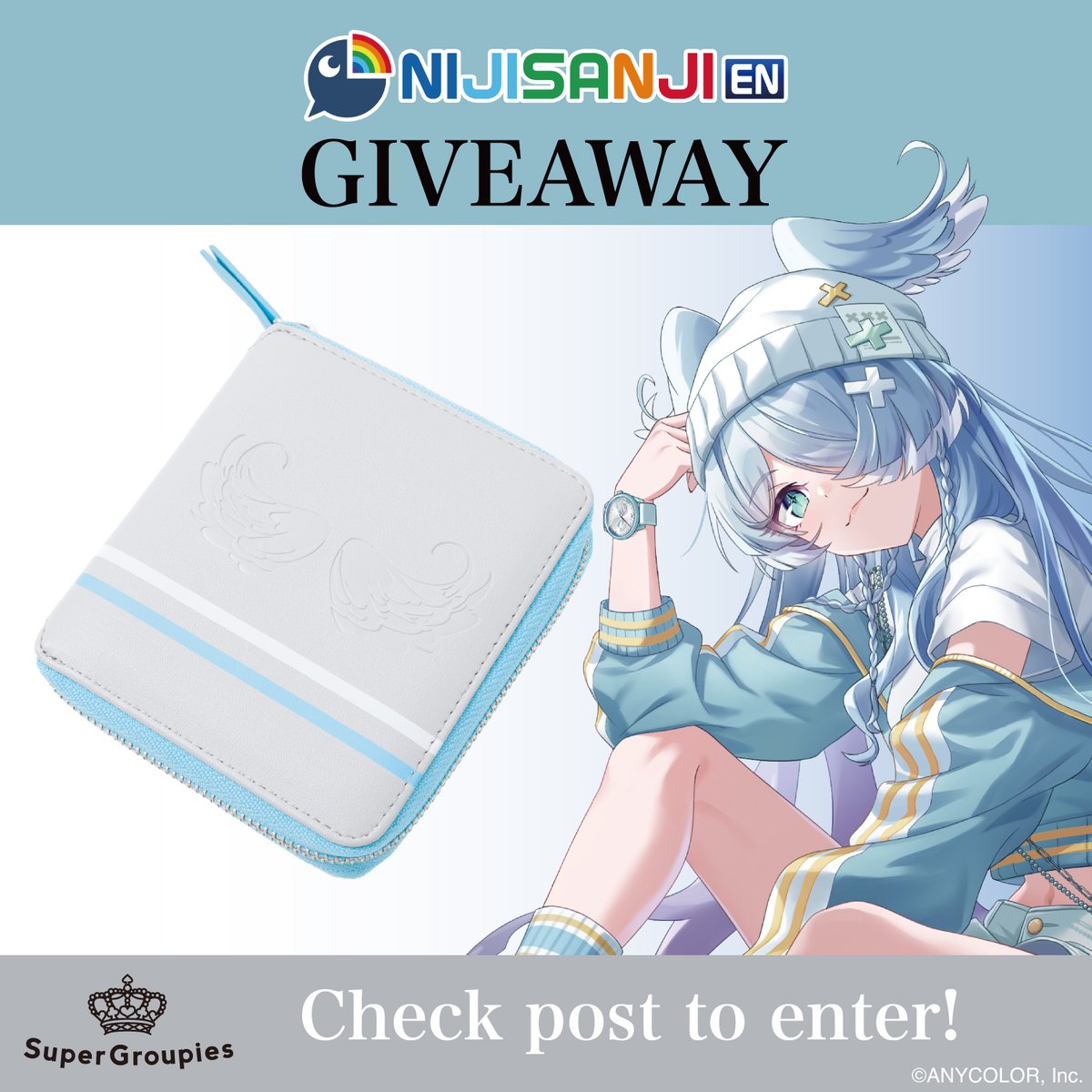 🎁 NIJISANJI EN Giveaway 🎁

We’re picking 1 winner for our new #NIJISANJI_EN Elira Pendora Model Bi-fold Wallet!

📝 To enter:
1. FOLLOW us <a href="/SuperGroupiesUS/">SuperGroupies US</a>
2. REPOST this tweet
3. TAG a friend

US/CAN Only 🇺🇸🇨🇦