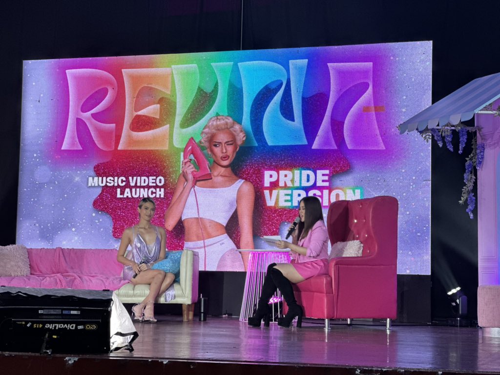 PordeePH's tweet photo. [06.25.25] Happening Now
@michellemdee REYNA Music Video Launch at Dolphy Theater. 🏳️‍🌈🎶

#REYNAPrideMVLaunch #StarMusicPH #MichelleDee #TeamMMD #Reyna https://t.co/N1skUPWIme