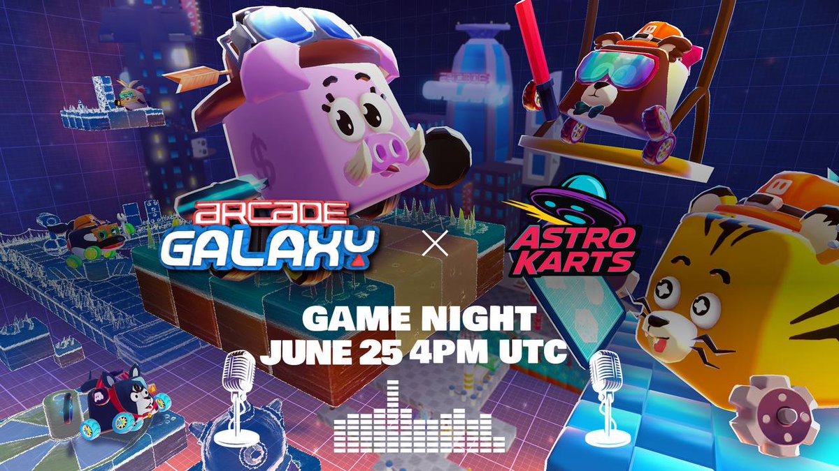 The next <a href="/playAstroKarts/">Astro Karts 🛸</a> games night is today at 4pm UTC! 

We are joined by our good friends at <a href="/arcadegalaxy_/">Arcade Galaxy</a> - so tune into our Discord to have DOUBLE the karting fun! 

That's right - karting on karting - race away &amp; see if you can top the leaderboard! 

$SEI #GamingCommunity