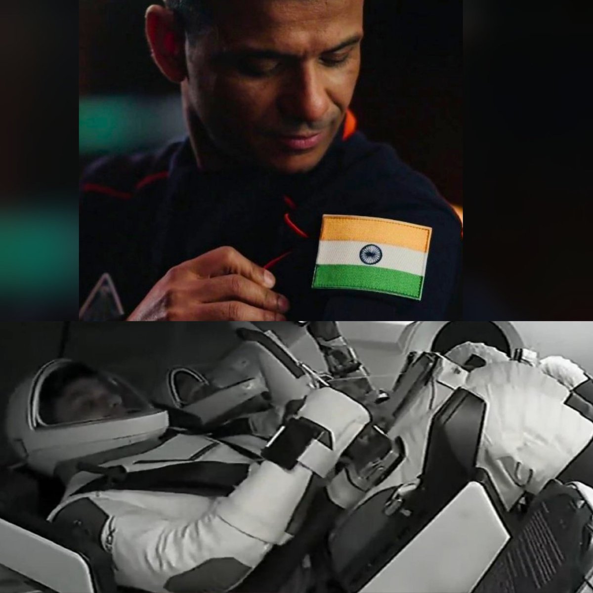 IAF Group Captain Shubanshu Shukla after reaching space today:

"The flag I carry proudly on my shoulders makes me feel like I am with all of India. This is not just a moment for an Indian reaching space but also the start of India's human space program. Jai Hind."

Congrats sir!