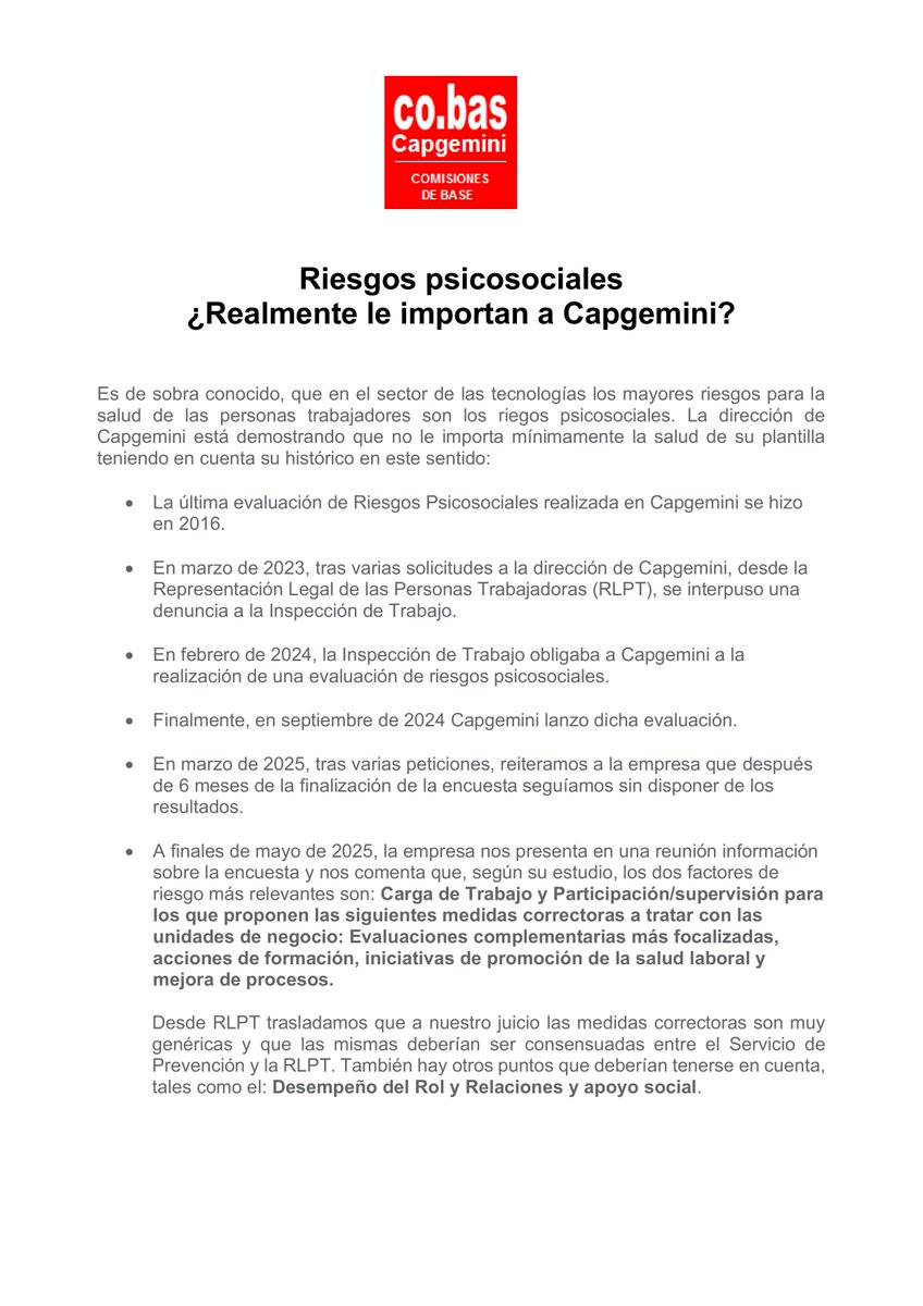 Sección Sindical Co.bas Capgemini tweet media