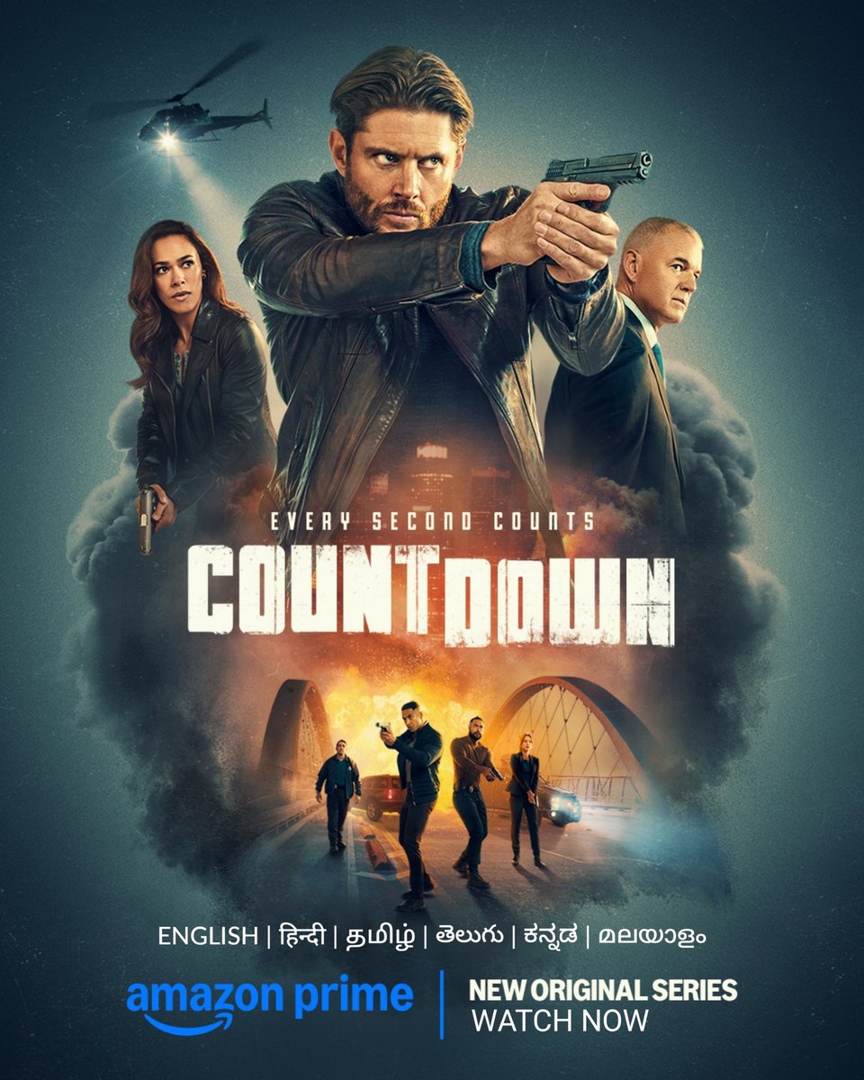 FlickMatic_'s tweet photo. Every second counts. #Countdown, a new crime thriller series starring Jensen Ackles, is now streaming on @PrimeVideoIN
With Total 13 Episodes (Weekly)
Available With First 3 Episodes in #English, #Hindi, #Tamil #Telugu, #Kannada & #Malayalam Audio
#CountdownSeries #AmazonPrime #PrimeVideo #AmazonOriginal #AmazonStudios @FlickMatic_