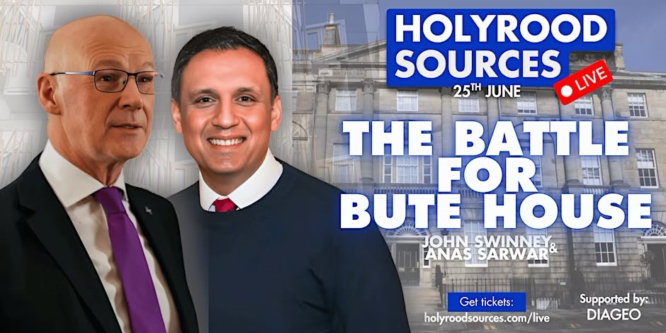Cat_Headley's tweet image. Looking forward to @HolyroodSources live event - Battle for Bute House with @AnasSarwar & @JohnSwinney - tonight in Edinburgh. Who’s going??