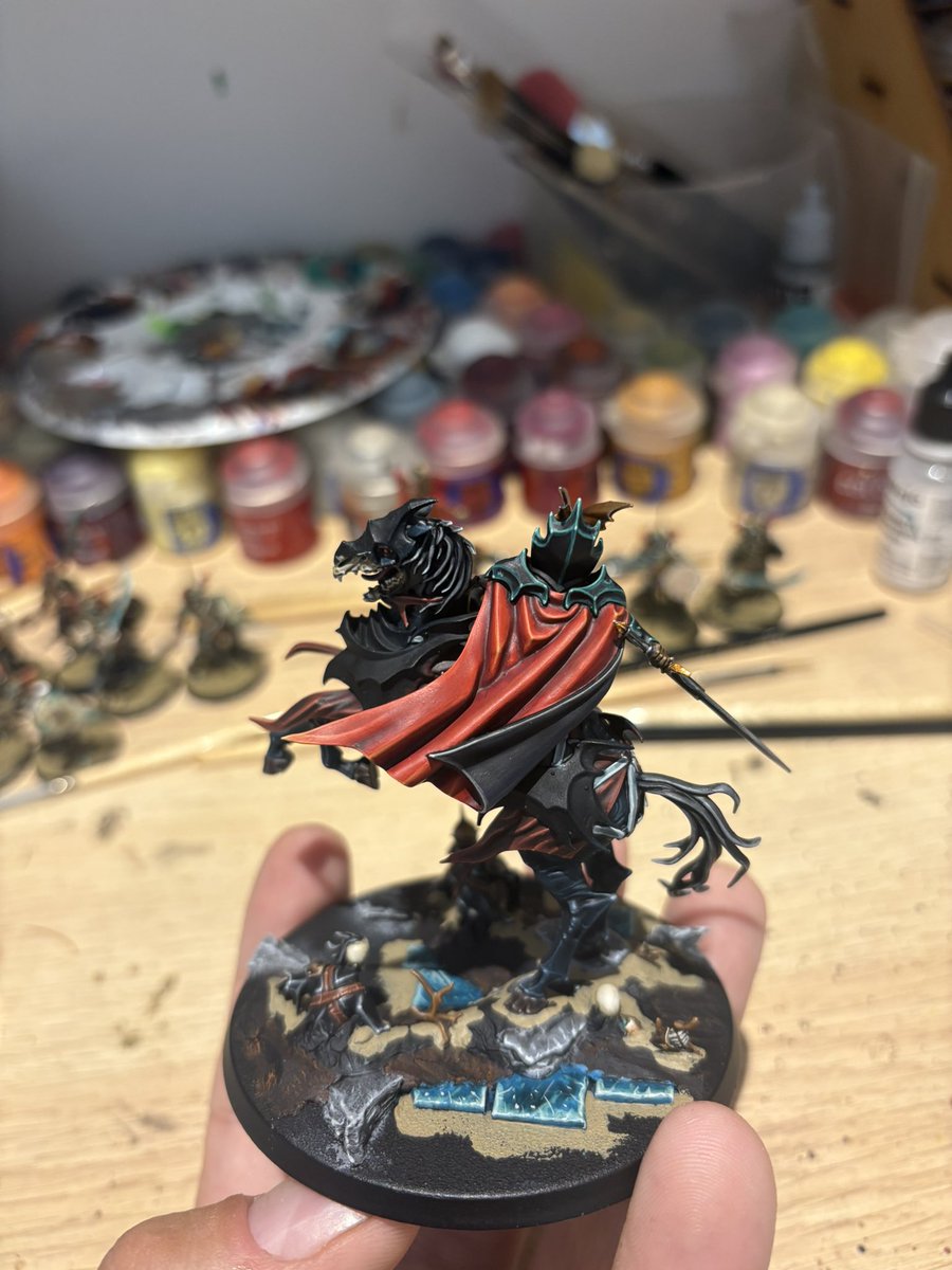 Aiming to finish this guy this week. Just the horse barding and base to finish