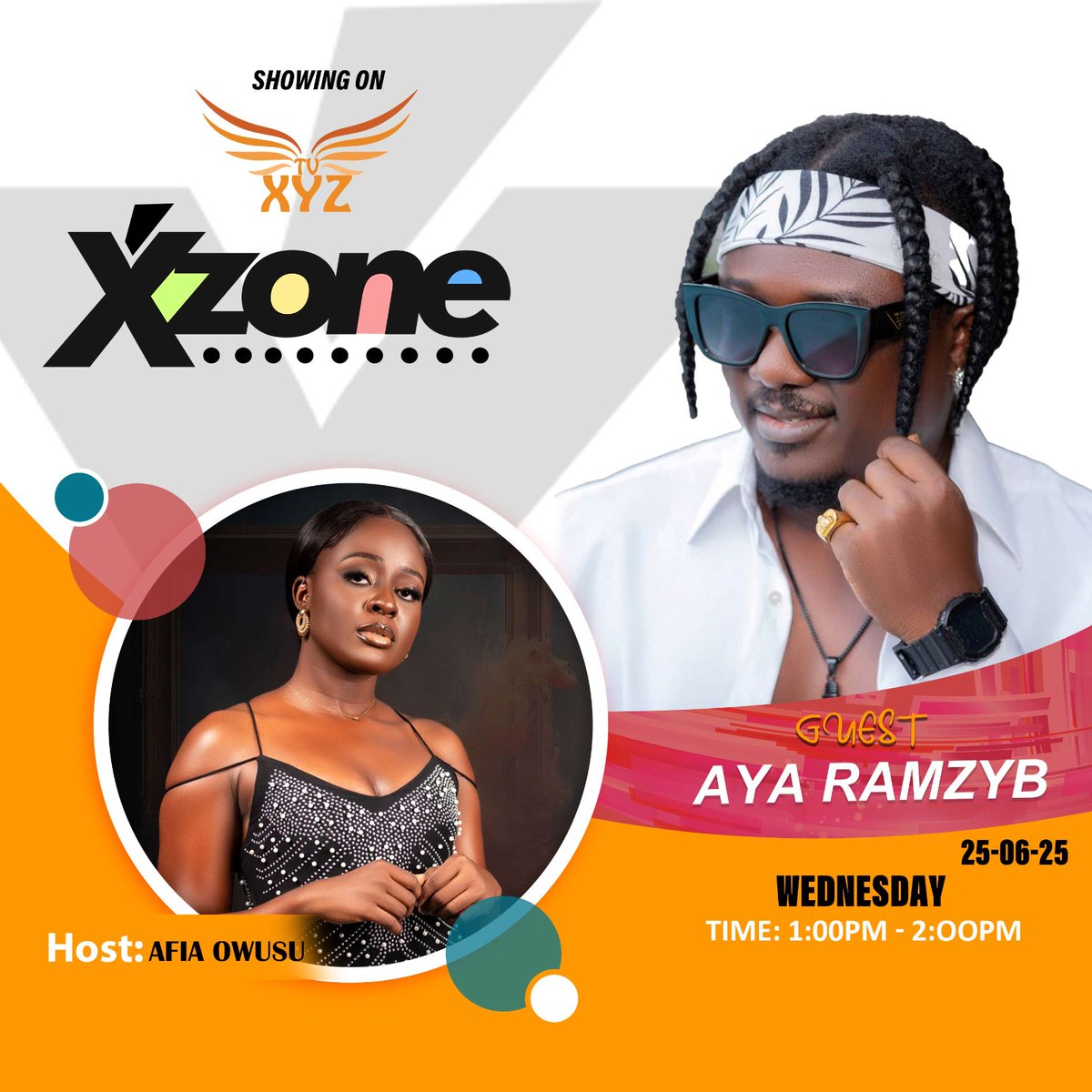 Catch me live on <a href="/tvxyzghana/">TVXYZ</a> today at 1pm to 2pm. Set your reminders and don't miss it! 📺🕰️ #Aya_yayaya #Weekend 🔥