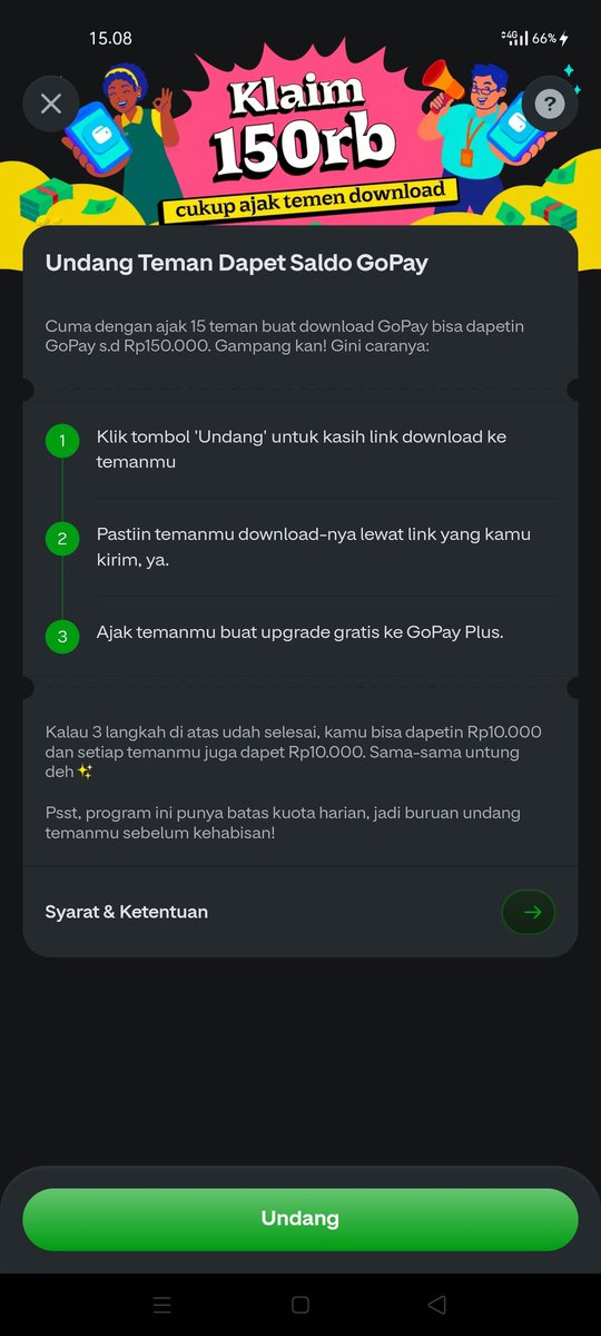 mochhtyo's tweet photo. @peemin33 Siapa tau ada yang mau Eh, ayo klaim saldo GoPay Rp10.000 kamu dengan cara upgrade gratis ke GoPay Plus. Buruaan sebelum kuota habis. Klik link ini yaa https://t.co/nk6A983amp https://t.co/QVRqJWymJs