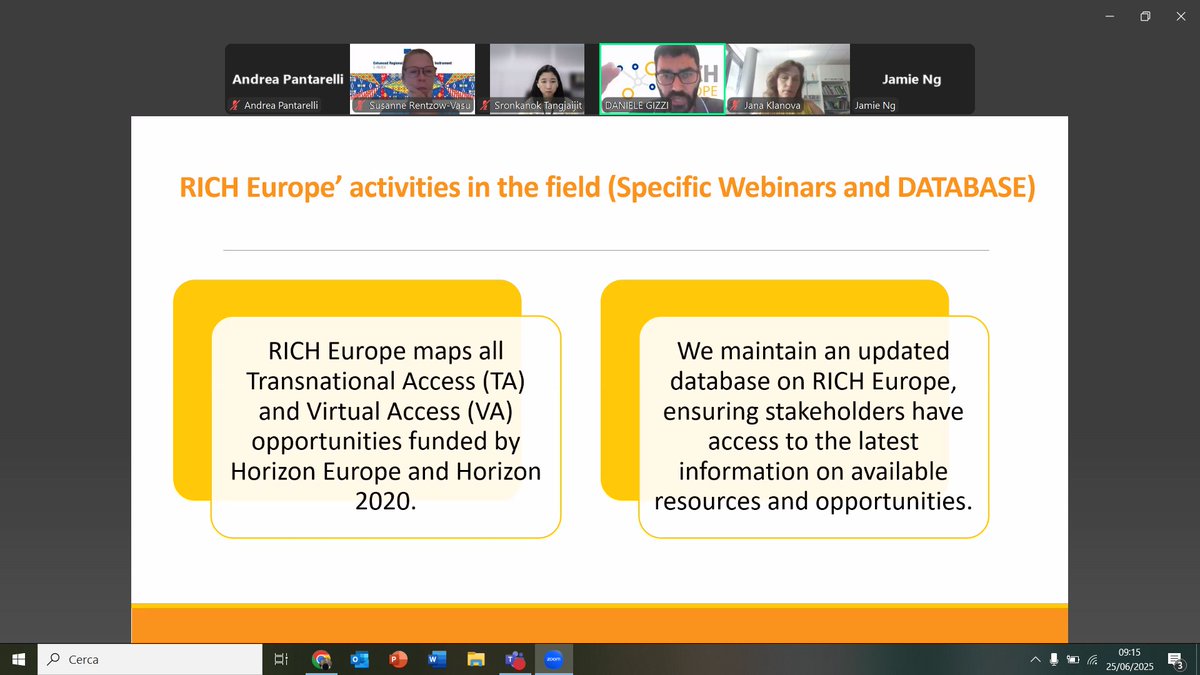 📢RICH Europe is explaining the TNA opportunities to #Researchinfrastructures in the webinar organized by E-READI 

🌍The aim is to boost the scientific cooperation between #EU and #Asia .