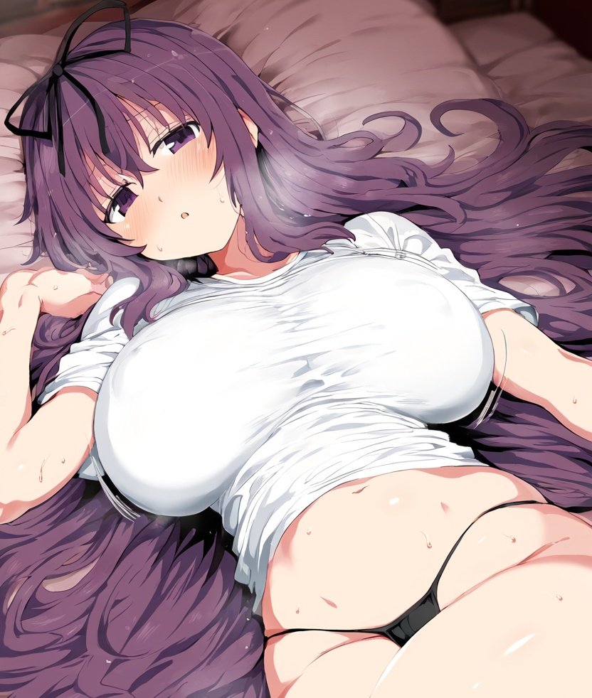 蒸し暑い日にエアコンの壊れた紫 