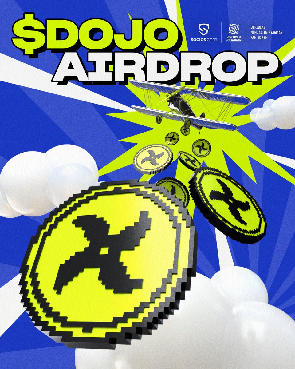 socios's tweet photo. The $DOJO FTOⓇ is complete.
All tokens will be airdropped to your wallet today starting at 12:00 PM CEST.

Let the Dojo begin. 🥷
⛩️ https://t.co/joTka8z2GI

#PixelToPower | @NIP https://t.co/tDSDneT2LS