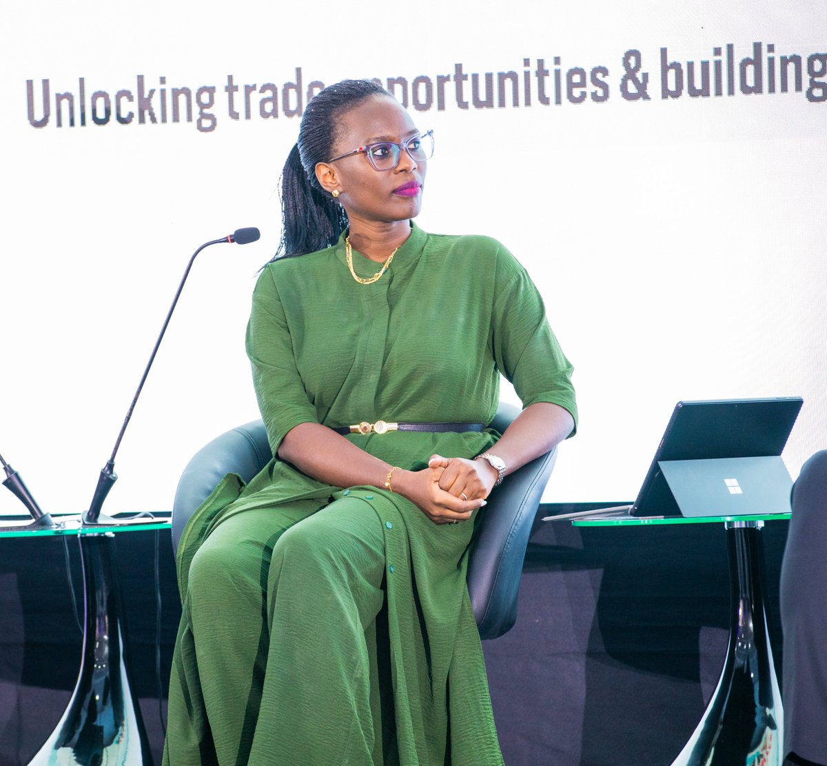 RwandaTrade's tweet photo. Right after launching Rwanda-Kenya Trade Week, DG @Ntawebasa joined a panel of dignitaries to discuss advancing regional integration and boosting cross-border trade. https://t.co/DIx7W03rnj