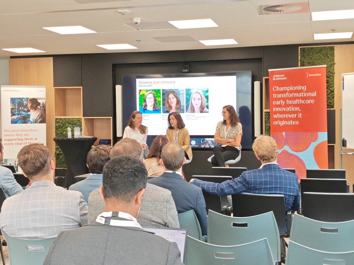 JLABS's tweet image. On to the growth strategies panel: From startup to scale. Tips from VCs - VBioVentures, @BioGenVentures, and J&J!