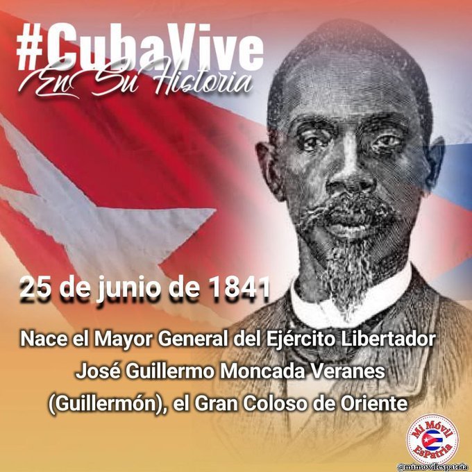 IvisOdio's tweet photo. Buenos días Cuba 🇨🇺🇨🇺
#ProhibidoOlvidar
👇
Hoy aniversario 184 del natalicio de Guillermón Moncada el general de las tres guerras,famoso por su valentía, principios e intransigencia revolucionaria, ni el cautiverio logró nunca doblegarlo.
#TenemosMemoria @Mujeres_Revoluc https://t.co/V2I3O8k5hV