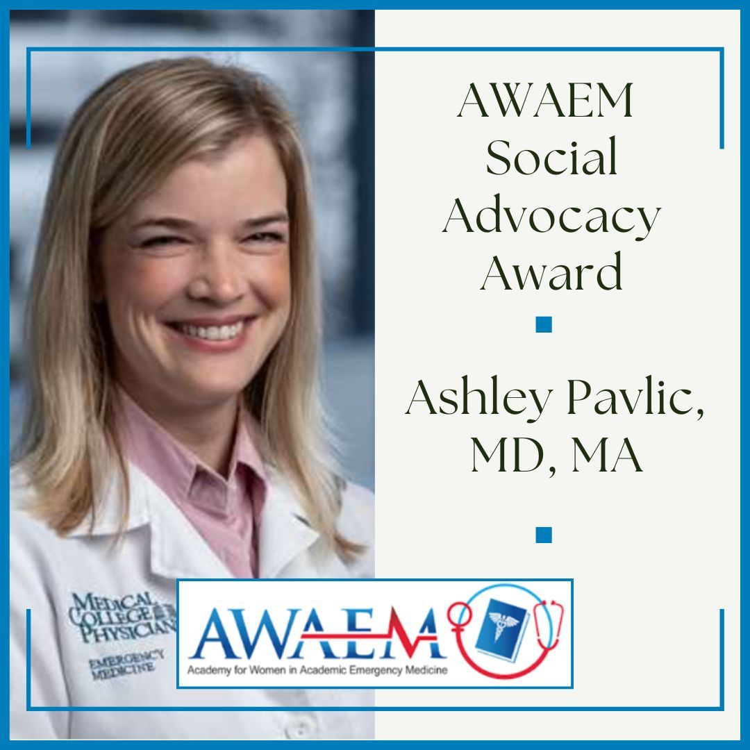 Congratulations to Dr. Ashley Pavlic, the 2025 recipient of the AWAEM Social Advocacy Award!