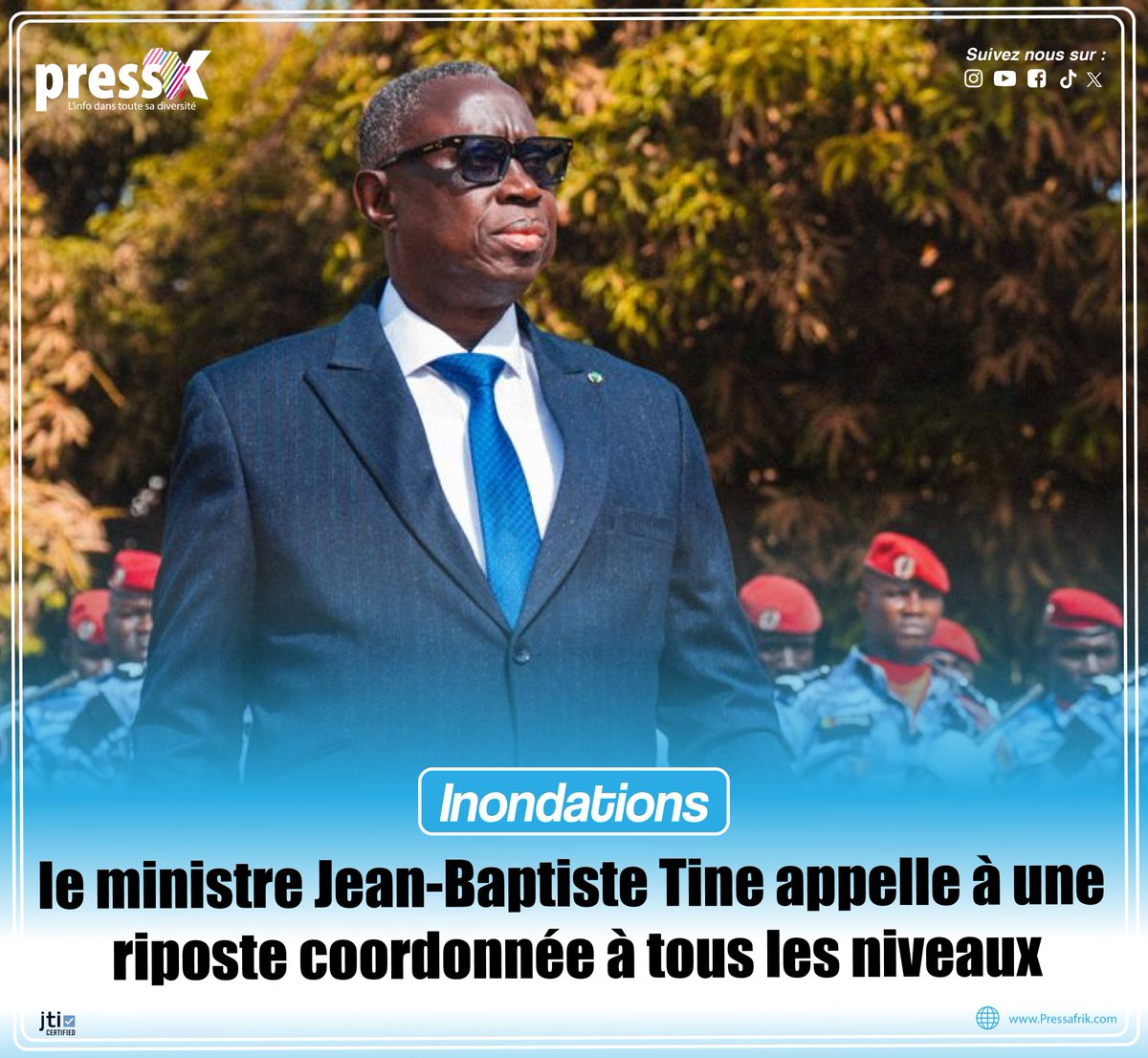 Le ministre de l’Intérieur, Jean-Baptiste Tine, a présidé ce mardi 24 juin 2025, à Tambacounda (Est du Sénégal), une réunion stratégique élargie aux préfets, maires, techniciens et services de secours...pressafrik.com/Inondations-le…