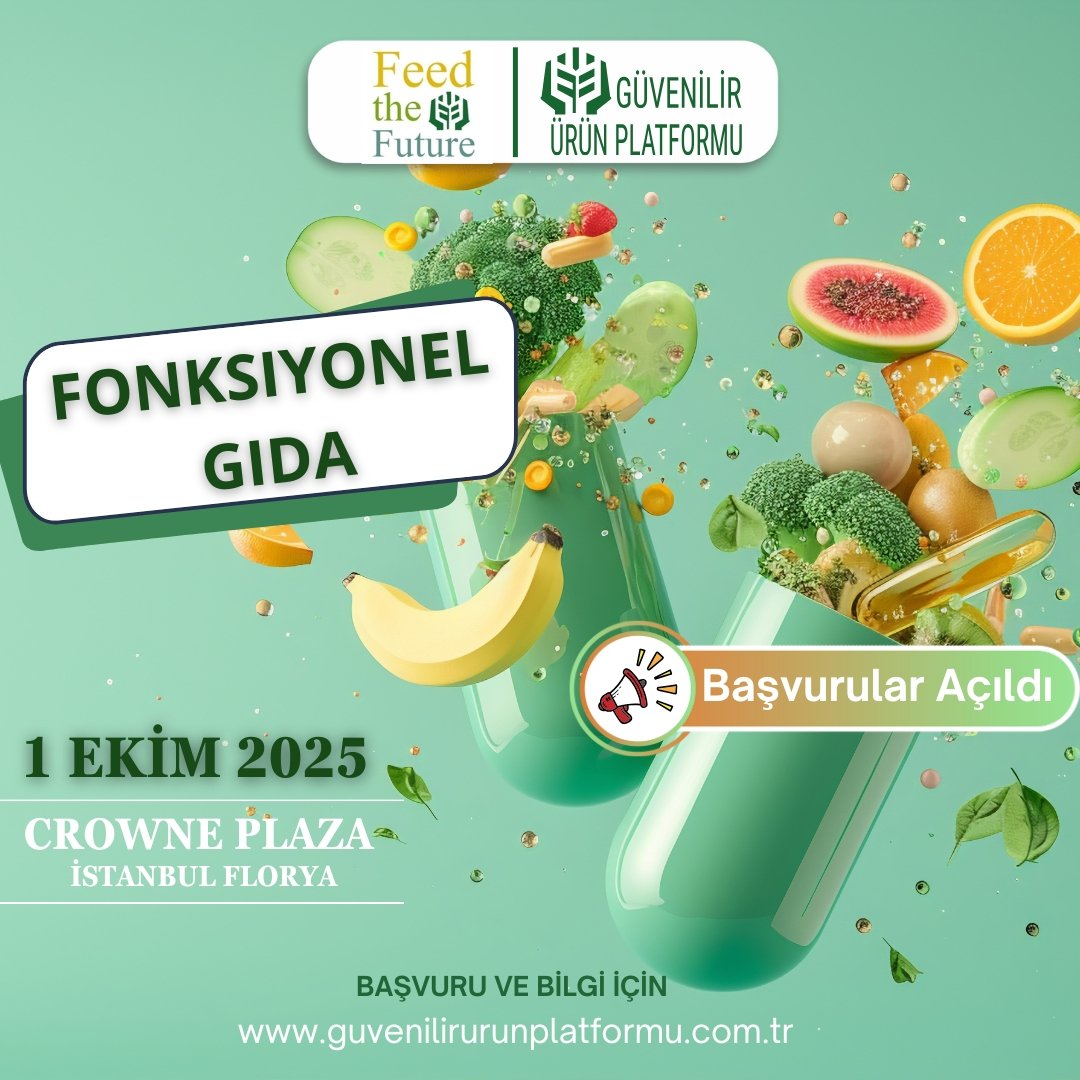 Geleceği besleyecek yeni isimleri arıyoruz... Gıda sektörünün en prestijli ödüllerinden Feed the Future için ücretsiz başvurular açıldı... 

Yarışmamızın kategorilerinden biri de FONKSİYONEL GIDA.. 

Başvuru için guvenilirurunplatformu.com.tr 
Hadi, biz hazırız seni bekliyoruz...