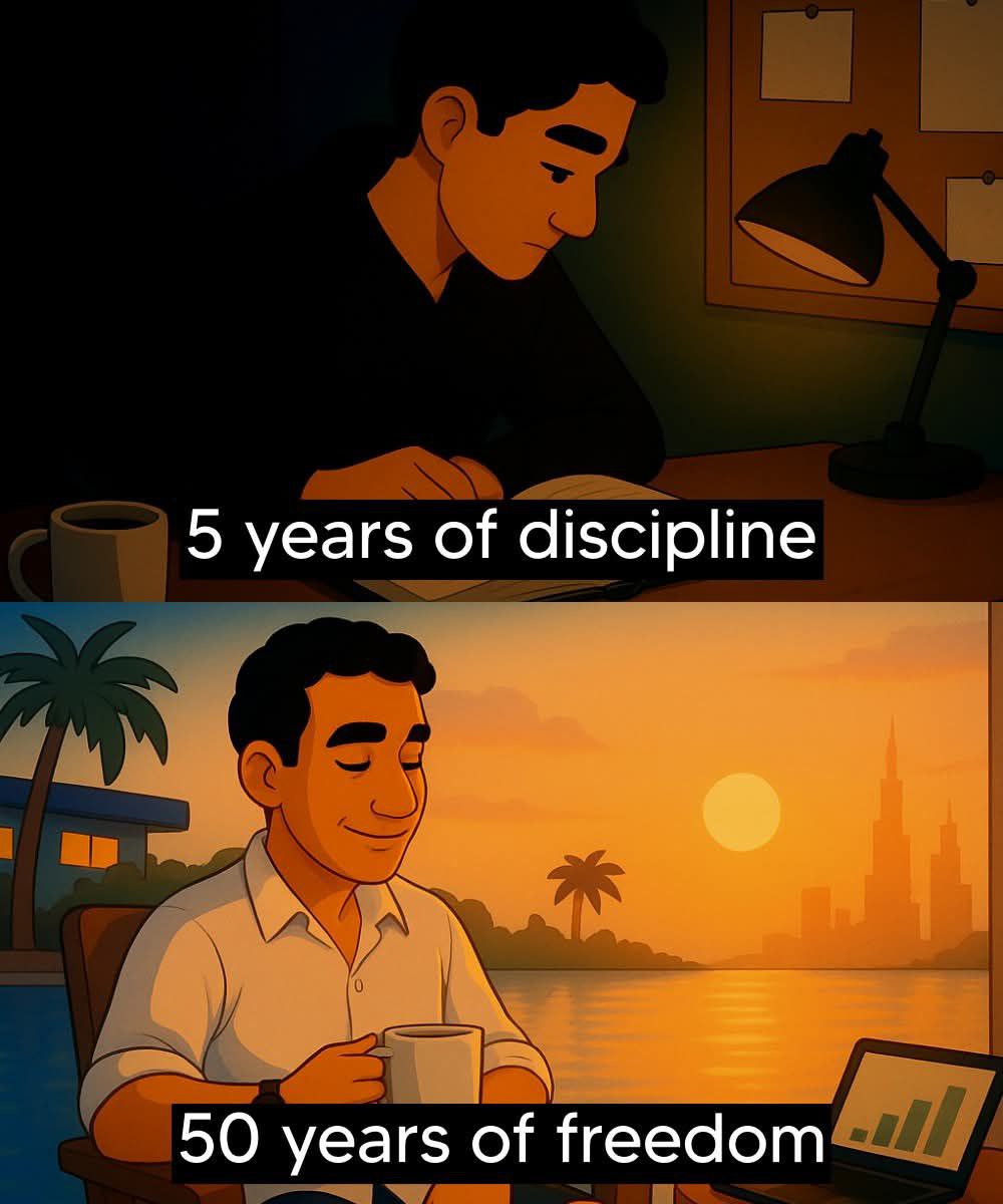 Just you Need 5 Years of discipline
