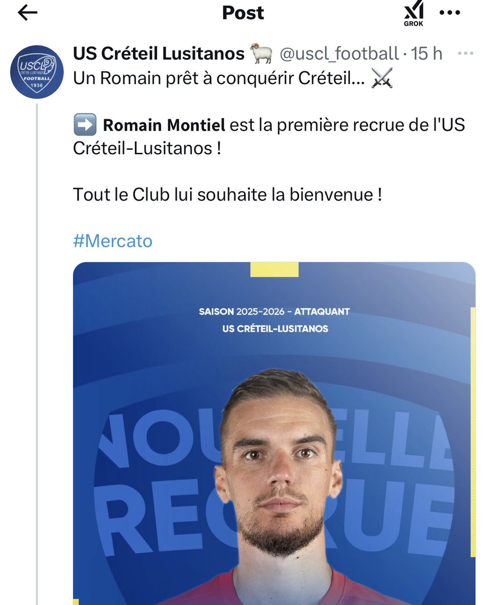 MohamedTERParis's tweet photo. Bonjour,
Ton faux me fait penser à ces gens qui ne cessent de dire via ce réseau « Mendy à Montpellier, c’est mort, Mendy c’est tout bonnement faux »
Ces mêmes gens qui ne savent rien mais parlent !
Belle journée,
#USCL https://t.co/J5W6kAZAU7